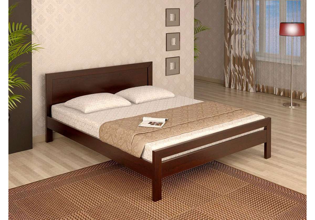 кровать софия из массива дерева