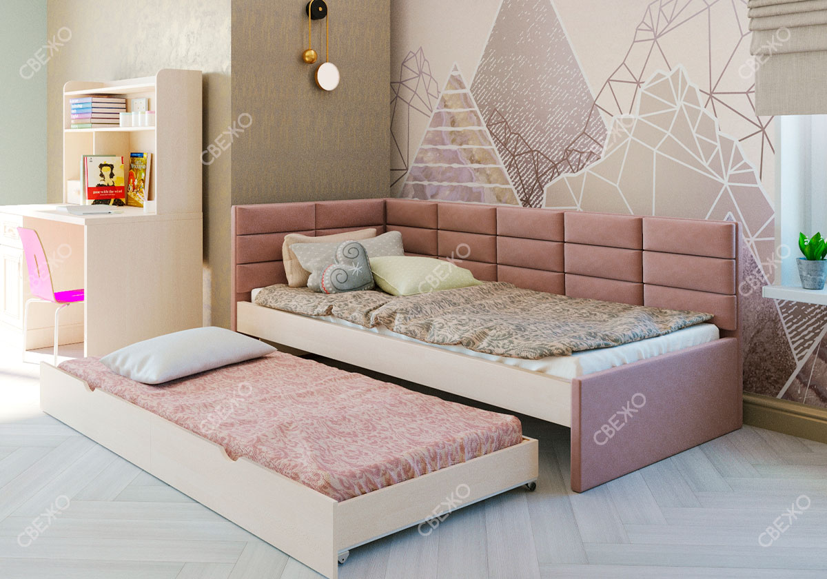 Кровать-тахта Фрути с выкатным спальным местом от СВЕЖО - купить в Москвенедорого