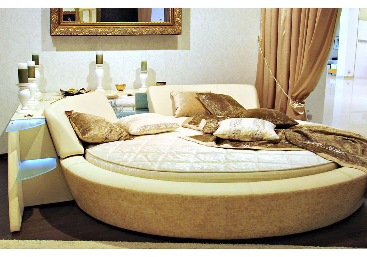 Круглая кровать цена москва